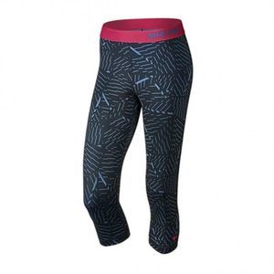 NEW Women's Small NIKE PRO Classic Bash Capri Pants Yoga Leggings Blue Pink 6890